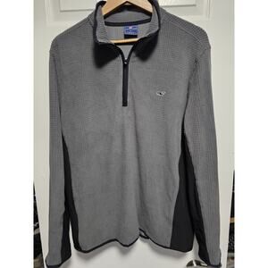 Men's Vineyard Vines Saltwater Gray Quarter-Zip Pullover Size Large